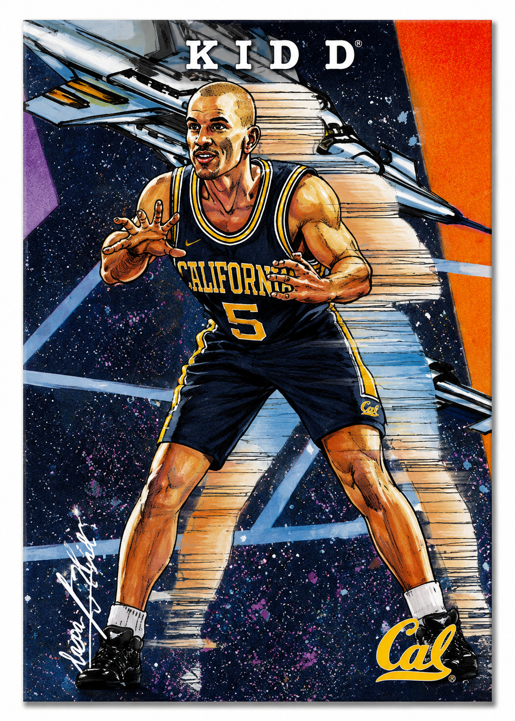1994-95 Classic Illustration Cards #102 Jason Kidd Rookie Card (NM)