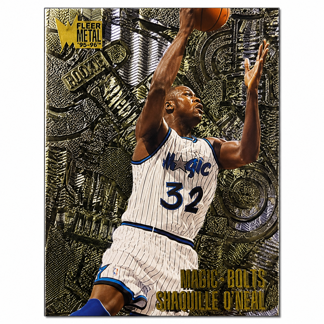 1995-96 Fleer Metal Nuts & Bolts #215 Shaquille O Neal (MT)