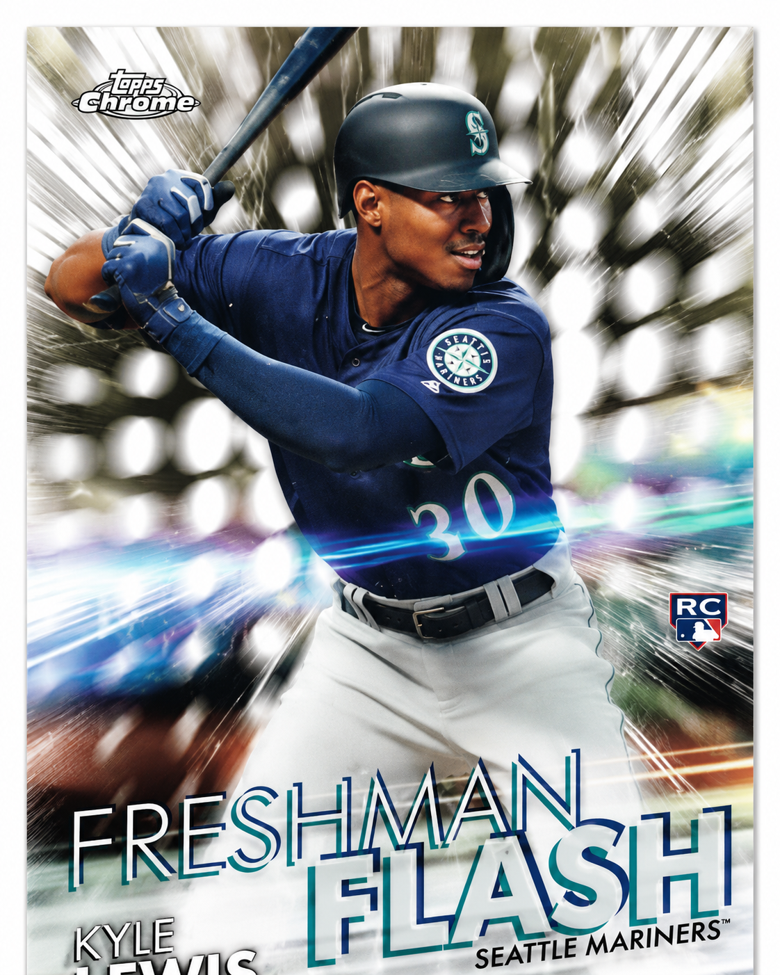 FF-13 Kyle Lewis 2020 Topps Chrome - Freshman Flash (NM)