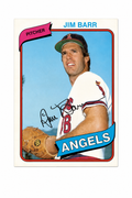 1980 Topps - Jim Barr #529 (Printed Auto) (NM-MT)
