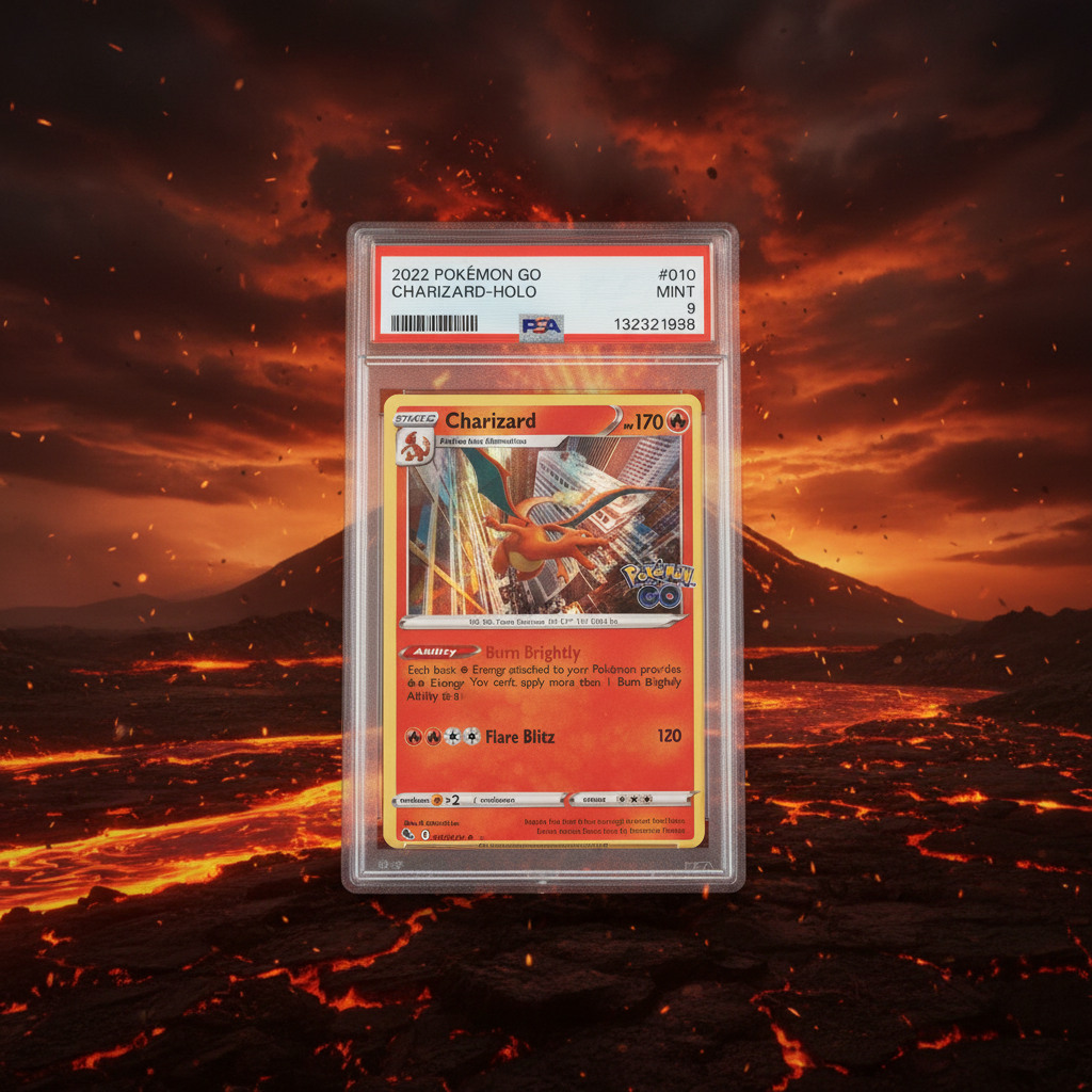 2022 Pokémon GO Charizard HOLO #010 PSA 9 MINT