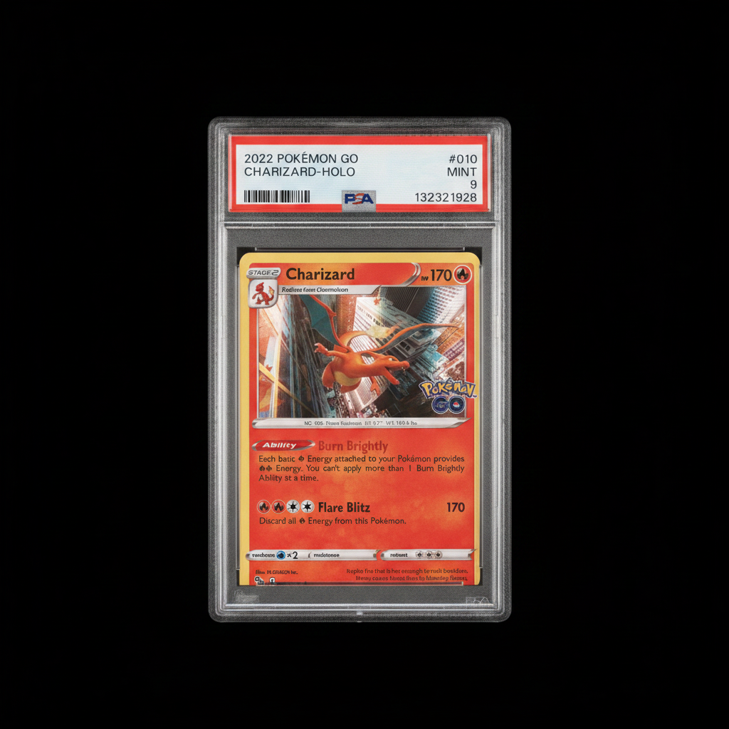 2022 Pokémon GO Charizard HOLO #010 PSA 9 MINT