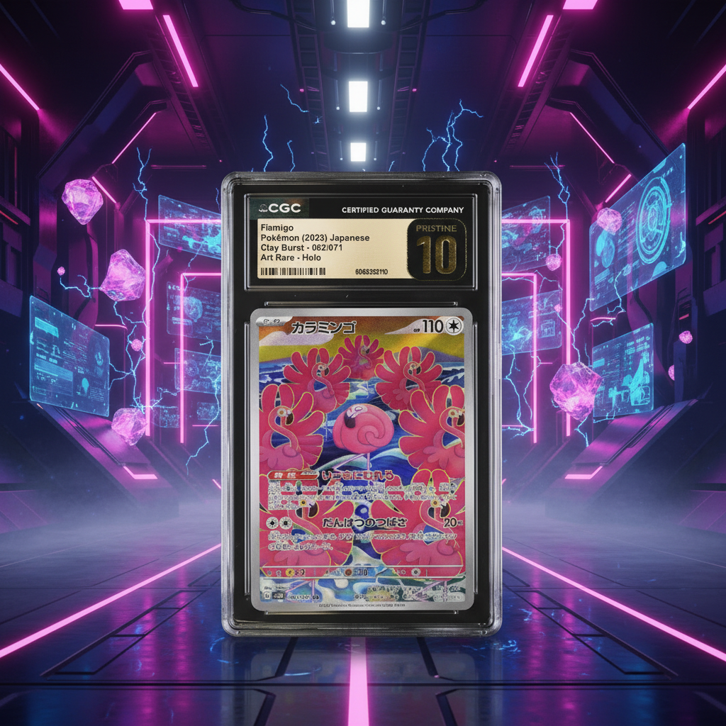 2023 Pokémon Clay Burst #082 Flamigo Art Rare Holo (JP) – CGC 10 Pristine