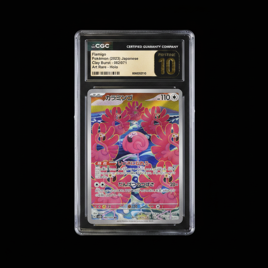 2023 Pokémon Clay Burst #082 Flamigo Art Rare Holo (JP) – CGC 10 Pristine