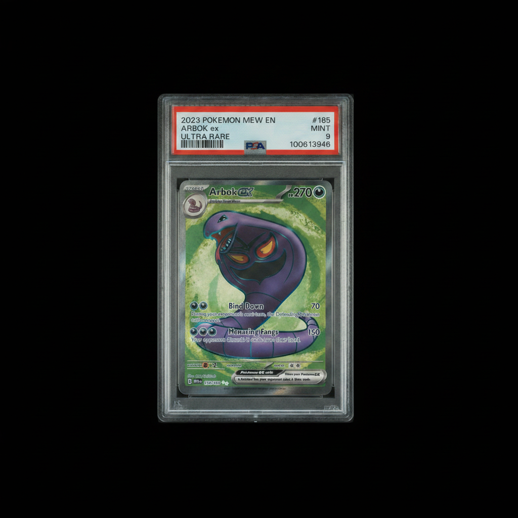 2023 Pokémon MEW EN #185 Arbok ex Ultra Rare - PSA 9 MINT