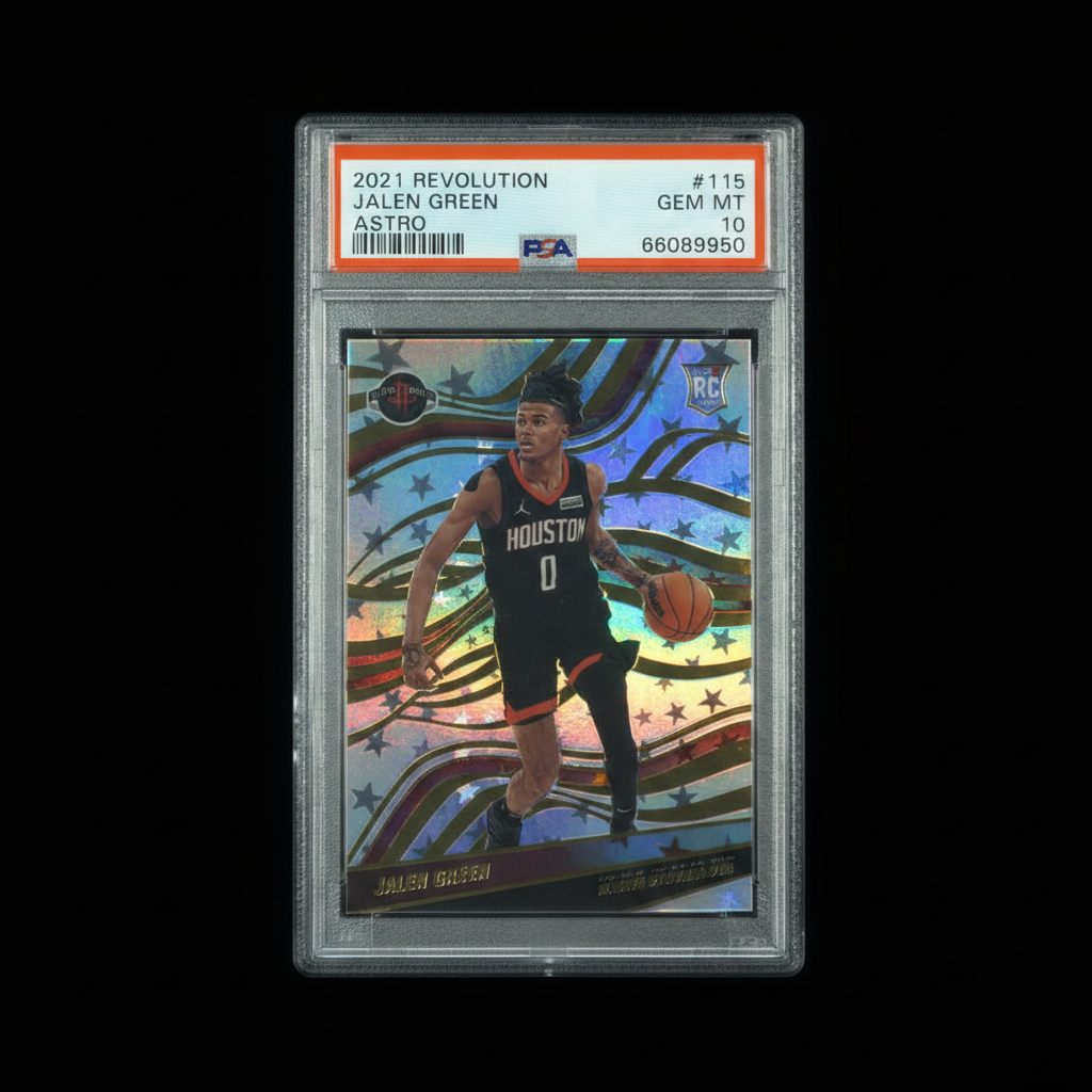 2021 Panini Revolution Astro #115 Jalen Green - PSA 10 GEM MT (Pop 22)