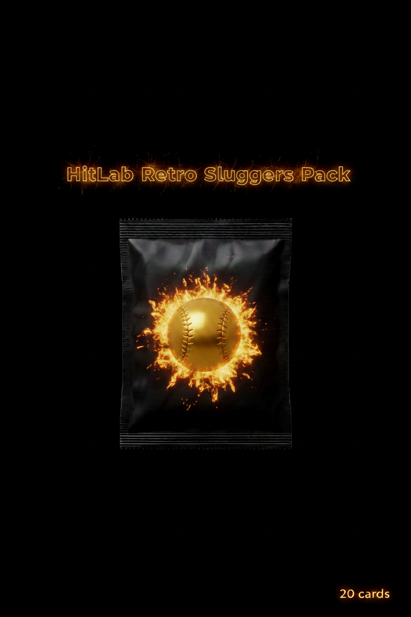 HitLab Retro Sluggers Pack - Gold Baseball