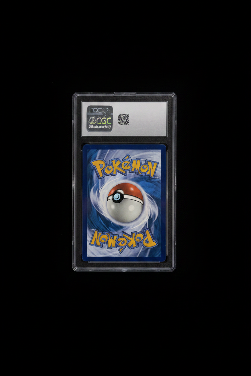 Pikachu ex CGC - Card Back Black Background